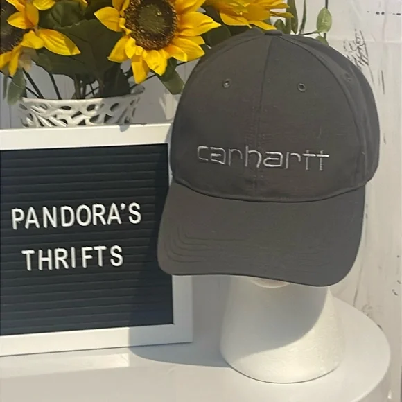 Carhartt Dark Gray Baseball Cap Preowned Measurements
