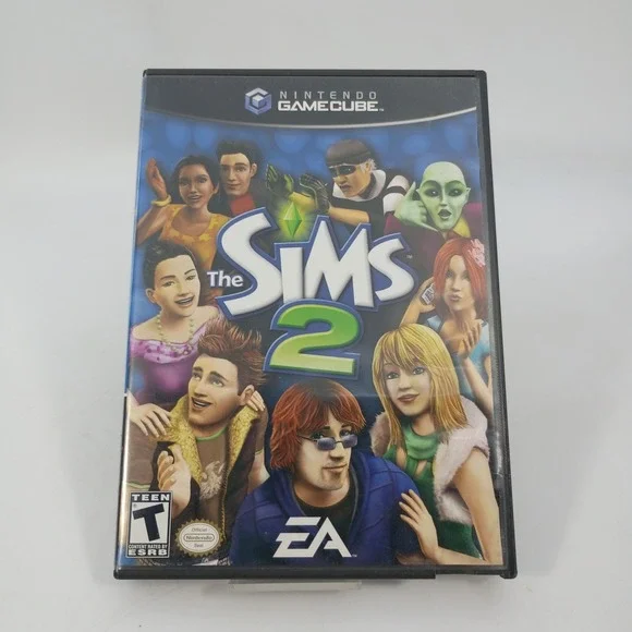 The Sims 2 Nintendo GameCube 2005 Life Simulation Video Game Case & Manual ONLY