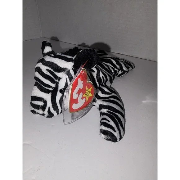 Ry Beanie Babies Ziggy the Zebra December 24 1995 Plush‎