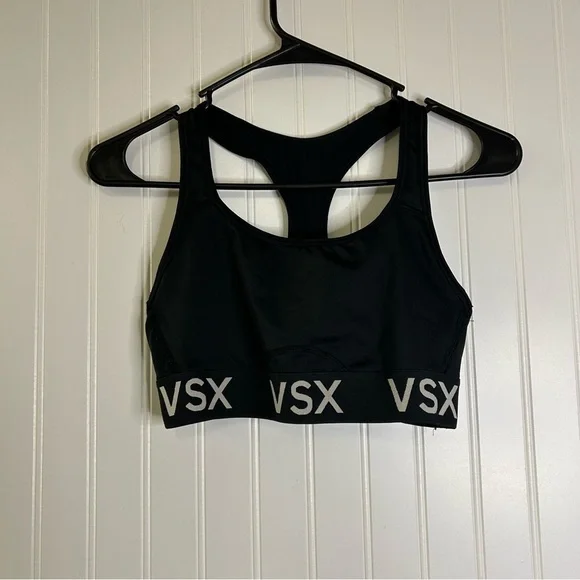 VSX Victoria Secret Sport Black Sports Bra Size Small