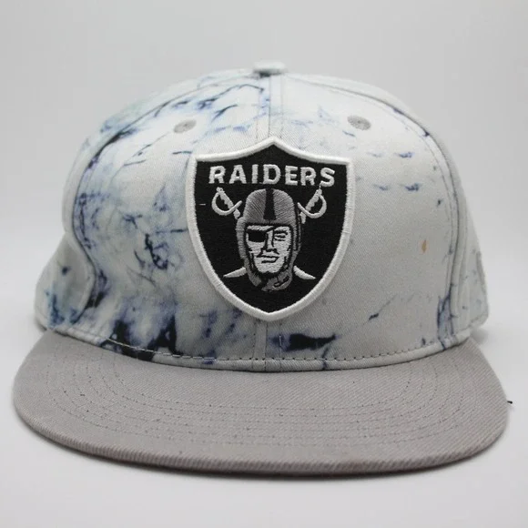 New Era NFL‎ Raiders 9Fifty Snapback Hat Baseball Cap Marble Grey
