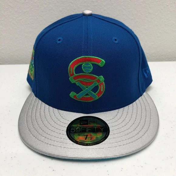 Chicago White Sox Hat Cap Fitted Mens 7 1/2 Blue MLB Baseball 59FIFTY New Era