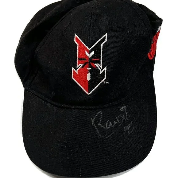 Indianapolis Indians‎ Minor League Baseball Hat Cap Black Autographed Signed