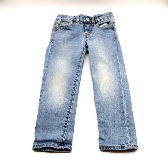 Old Navy Karate Boys Jeans Size 5 Light Wash 22
