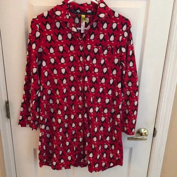 HUE Penquin Night Shirt Sz Medium