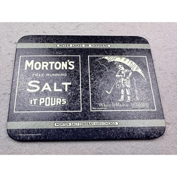 Mortons Salt Company‎ Logo Kitchen Trade Mark Indoor Ad Sign 6.5