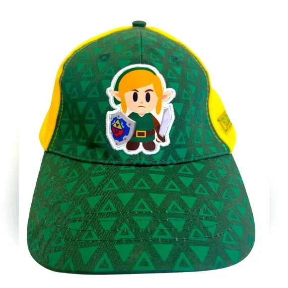 Vivid Green/Yellow “The Legend of Zelda—Link’s Awakening”SnapBack Baseball Hat