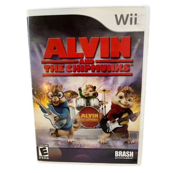 Brash Alvin and the Chipmunks Nintendo Wii One Size White Good Rhythm Music Game