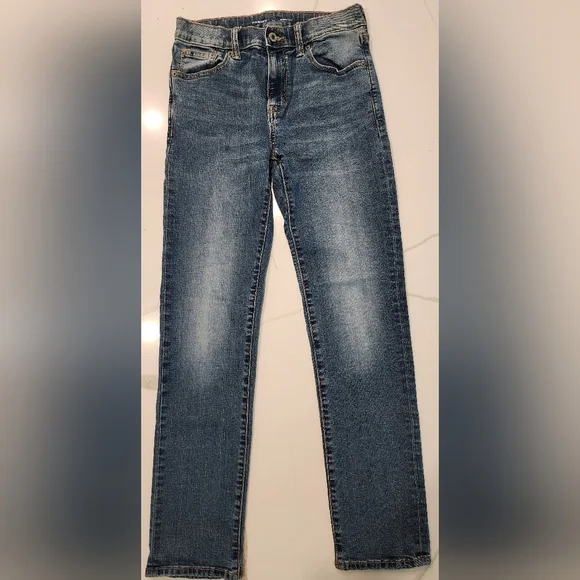 Old Navy Kids Karate Mid Rise Stretch Denim Blue Jeans Regular Unisex Size 14