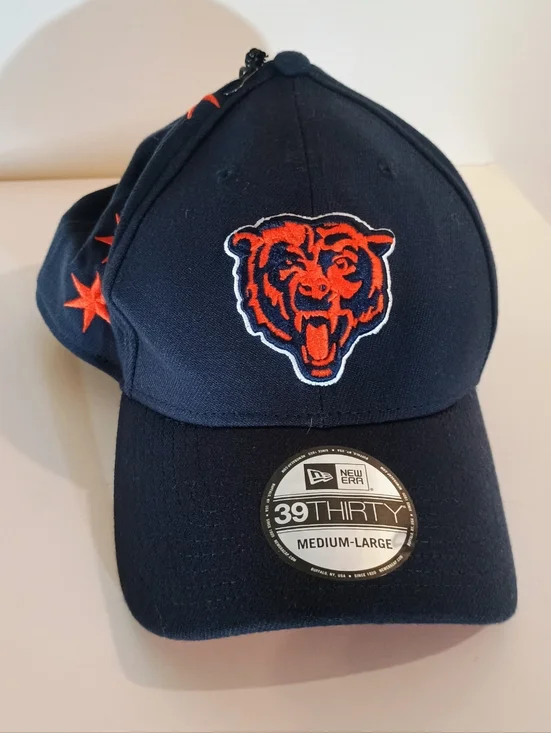 New Era Chicago BearsNavy Blue Cap with Orange & White Bear Logo