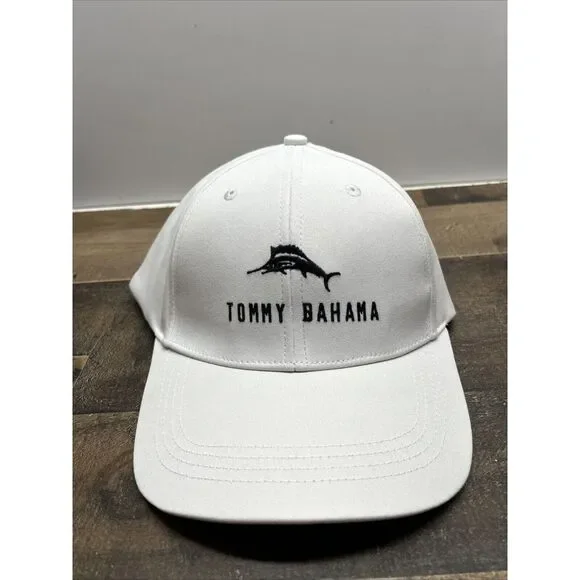 Tommy Bahama Men's‎ Hat Baja Margarita Hat 6 Panel Adjustable Cap NWT White