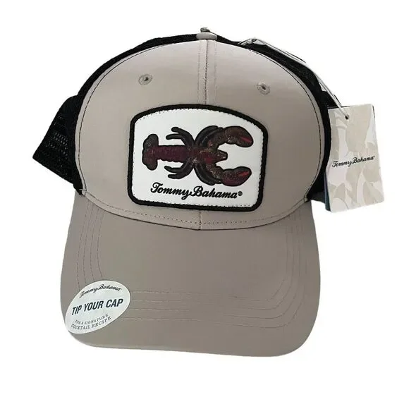 Tommy Bahama NEW Snapback Trucker Mesh Hat Tip Your Cap Lobster Baja Margarita