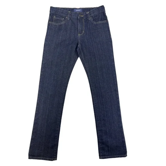 Old Navy Girls 14R Dark Wash Adjustible‎ Waist Skinny Jeans Classic Essential