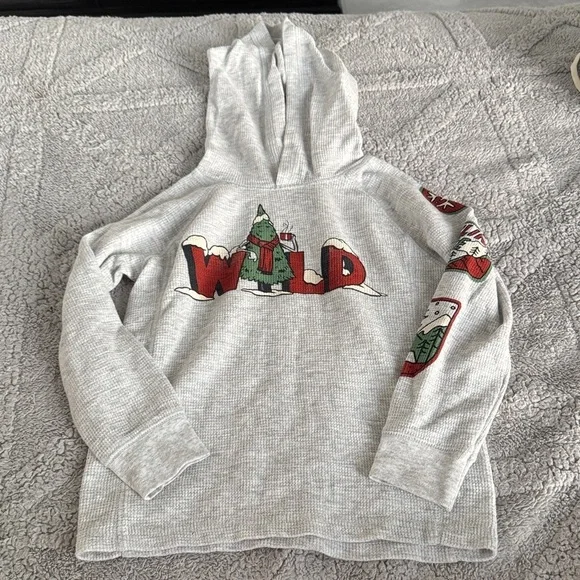 Old Navy Gray Textured Hoodie