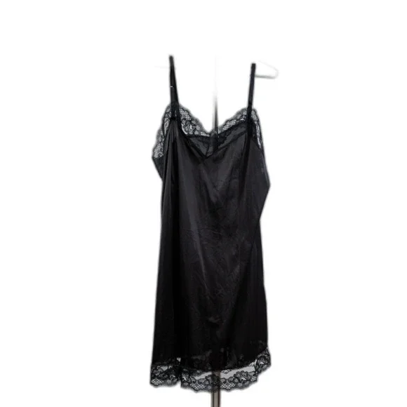 Velrose black slip dress size 44/M