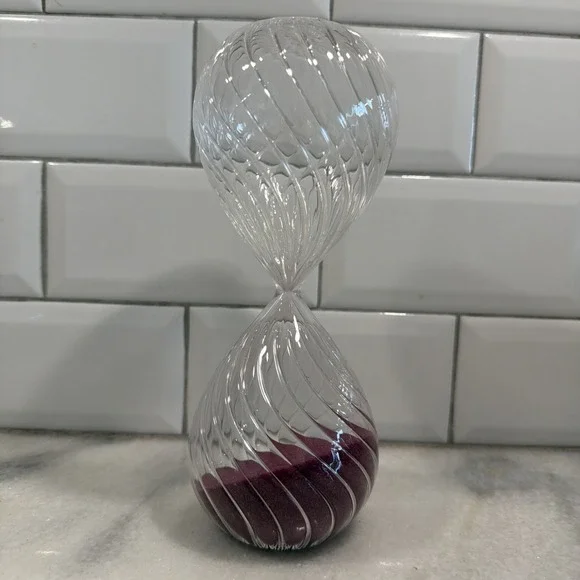 5 Minutes Flowing Sand Hourglass Stress-Relief Glass Ornament Decor And Gift