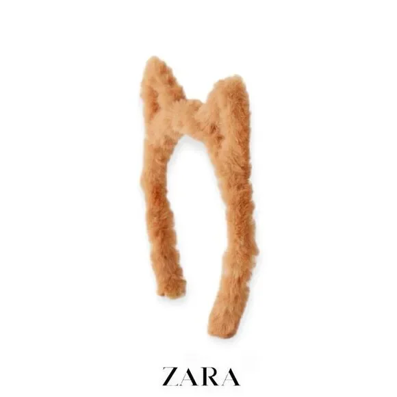 ZARA Kids | Camel | FAUX FUR EARED HALLOWEEN HEADBAND