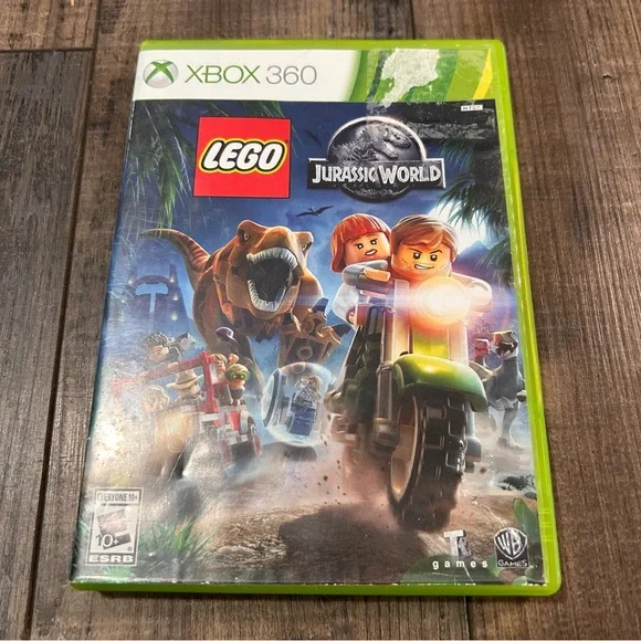 LEGO Jurassic World Xbox 360‎ - Green and Red Cover