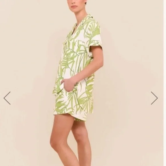 NWT Piyama Abigail Sleep Set in Jungle Palm XS Pajamas