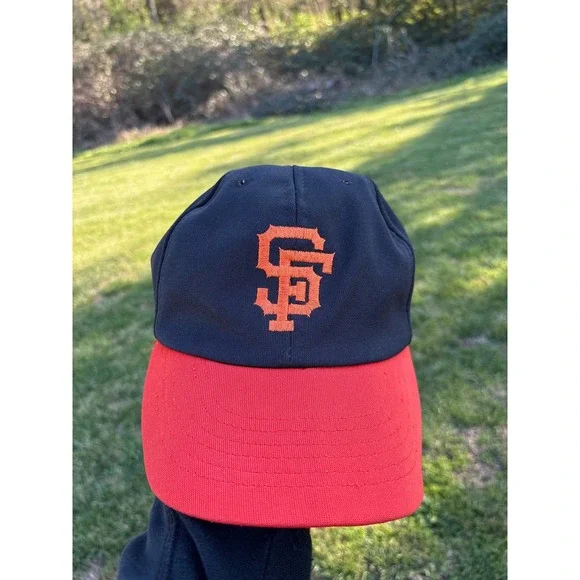 Vintage San Francisco Giants Hat‎ Snapback Black Red Coca Cola Cap Day MLB SF