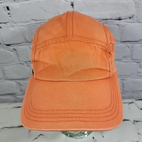 Dravus Hat Mens Orange Canvas One Size Adjustable Outdoor Ball Cap