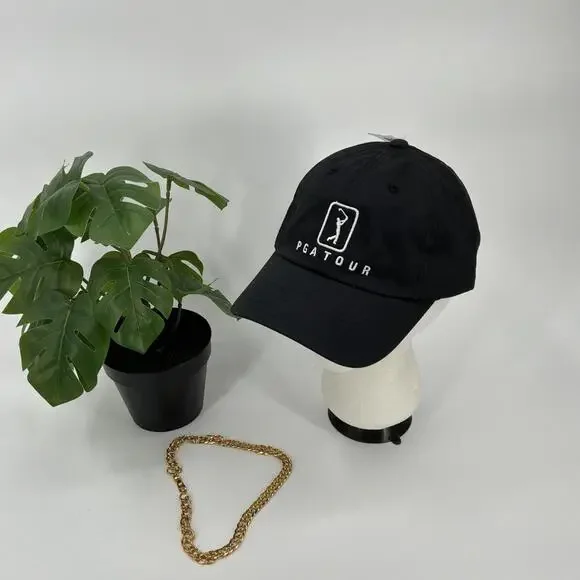 NWT Men’s PGA TOUR ‘63 CLASSIC GOLF HAT BASEBALL Cap Caviar Black