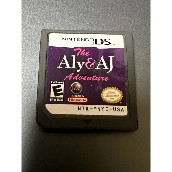 The Aly &‎ AJ Adventure Nintendo DS Game Cartridge NTR-YNYE-USA Music Pop Duo