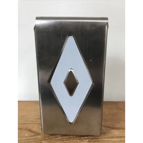 San Jamar H900 Retro Style Shiny Chrome Metal Restaurant Napkin Holder Dispenser