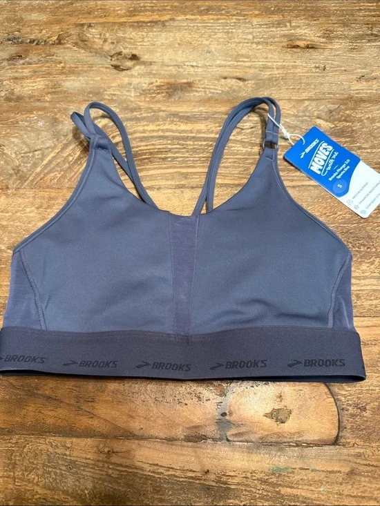Brooks Women's Plunge 3.0 Slate Double-Strap Sports Bra