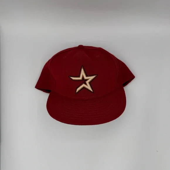 New Era Houston Astros 59FIFTY Fitted Baseball Hat Size 7 3/4.  Red, NWT.