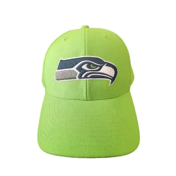 Seattle Seahawks 47 Brand Neon Green Adjustable Hat NFL Cap