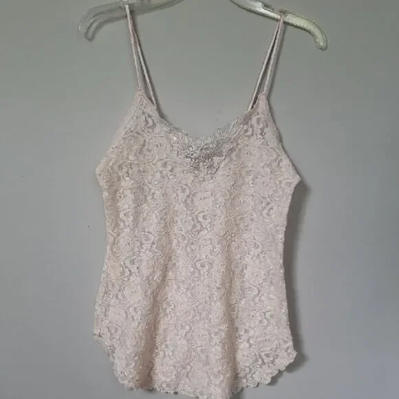 Y2K Secret Treasures Teddy Womens M Stretch Lace Intimates Nighty Satin Straps