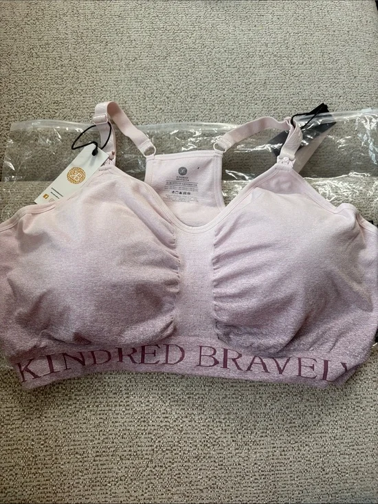 NWT 2 Kindred Bravely Hands Free Pumping and Nursing Sports Bra Busty 1X