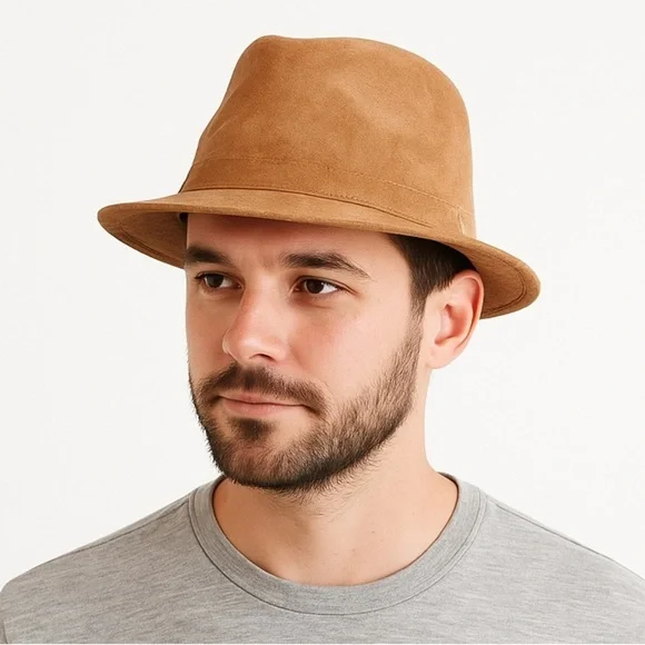 Suede Leather Fedora