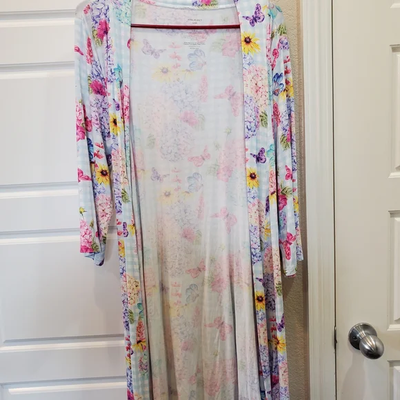 Posh‎ Peanut Multicolor Floral Women's Robe