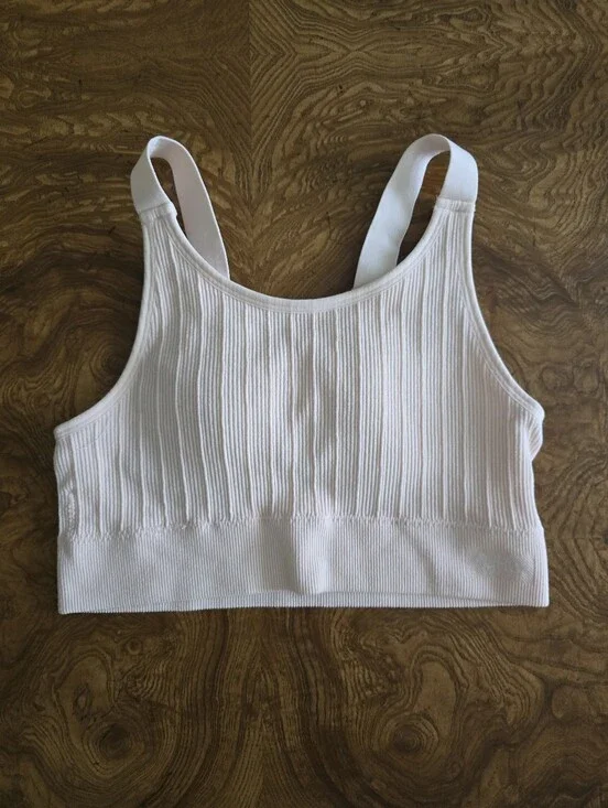 Ryka Seamless Ribbed Sports Bra Light Pink Womens Size M