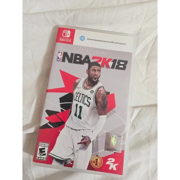 NBA 2K18 Nintendo Switch Video Game Kyrie Irving Celtics Cover Physical Cartridg