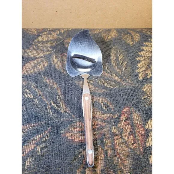 Vintage Barlow Stainless Steel Wood Handled Cheese Knife