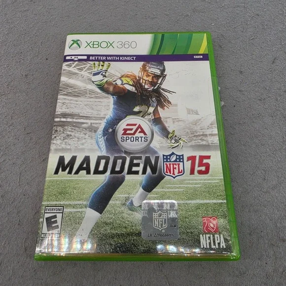 EA Sports Madden NFL 15‎ Xbox 360 Game Richard Sherman Cover Kinect Better
