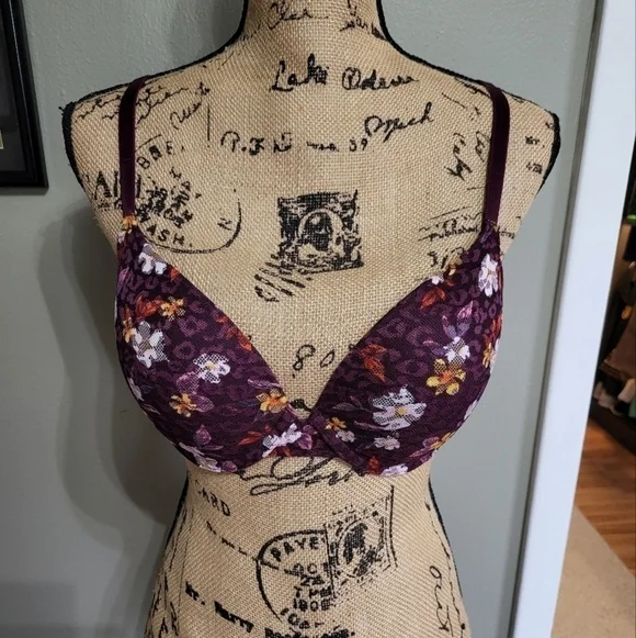 Victoria Secret Pink 34D Floral Bra
