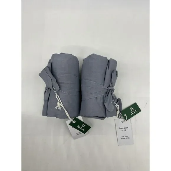Set of 2 Urban Outfitters Drape Shade Blue 45” x 63”