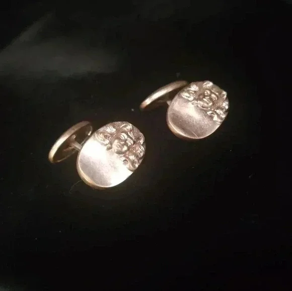 Vintage hinged gold filled Victorian era cufflinks