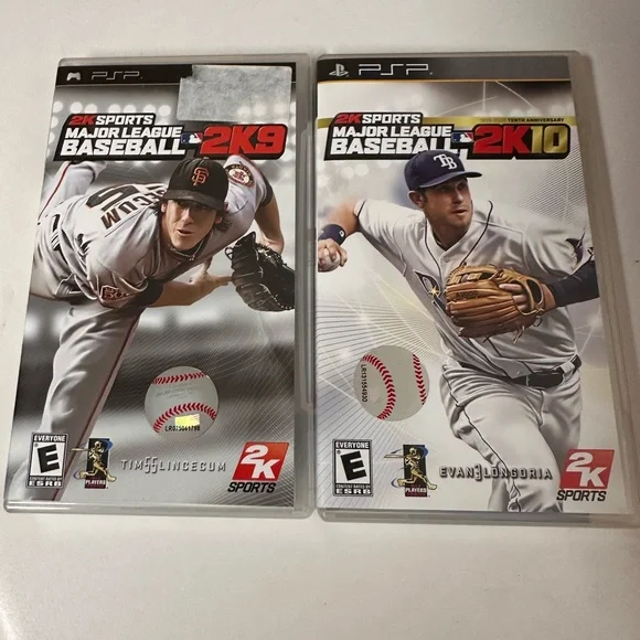 Lot‎ Of 2: 2k Sports Major League Baseball 2K09 And 2K10 (Sony PSP) Tested