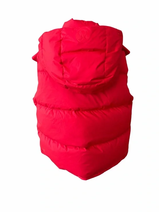 L Lululemon Wunder Puff Cropped Vest Grenadine Red Size 8