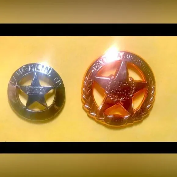 (2) Sheriff's Badges 2014 Laughlin,Nv& 2018 Daytona,77th  Bike Week Rally-