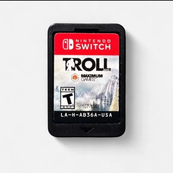 “Troll and I” Game cartridge for the Nintendo Switch.