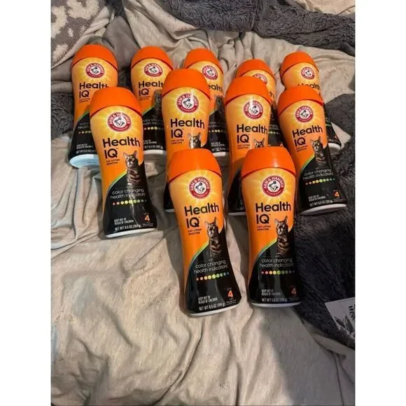 Bundle of 11x cat/feline/pet litter monitoring health IQ crystals- arm & hammer
