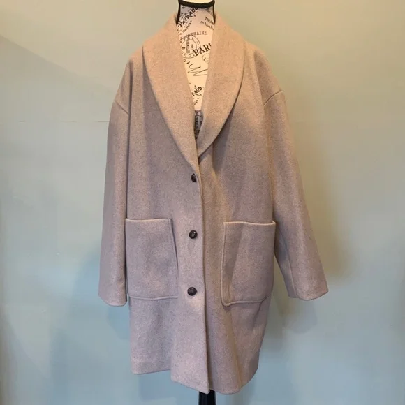 NEW Lucky Brand Women's Oatmeal Beige Tan Winter Coat Women’s XL Extra Large