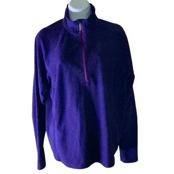 Eddie Bauer Fleece 3/4 Zip Women's Size X-Large Pull-Over Jacket