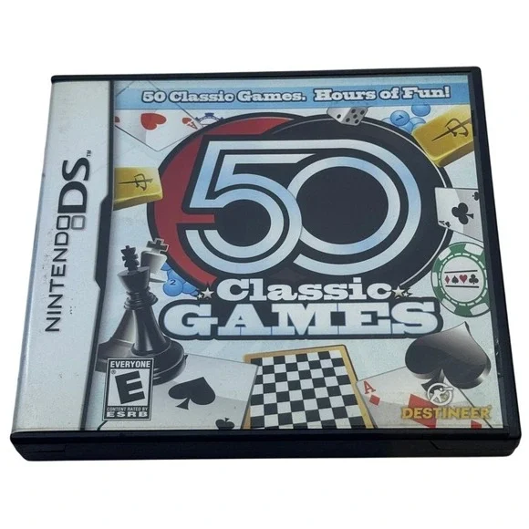 Nintendo‎ DS 50 Classic Games Case & Manual – No Cartridge
